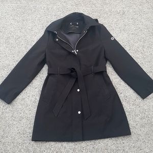 Calvin Klein Black belted jacket size LG